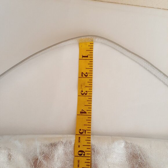 Helen Welsh Silver Leather Shoulder or Clutch Bag - Picture 16 of 16